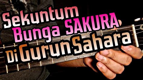 Kord gitar mega sekuntum bunga sakura  DI Aceh